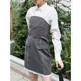 グレー | シャツドッキングミニワンピース | MURUA