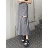 グレー | カットアウトマーメイドスカート | MURUA