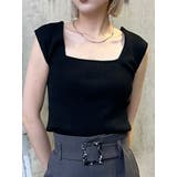 ブラック | バックオープンリブコルセットニット | MURUA