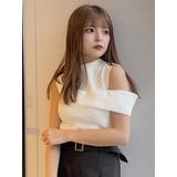 ワンサイドドロップニットトップス | MURUA | 詳細画像24