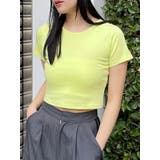 イエロー | クリアmumuクロップトTシャツ | MURUA