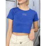 ブルー | クリアmumuクロップトTシャツ | MURUA
