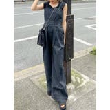 デザインデニムロンパース | MURUA | 詳細画像1 