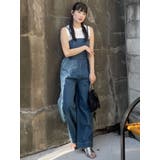 デザインデニムロンパース | MURUA | 詳細画像3 