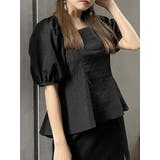 ブラック | バックオープンチュニックブラウス | MURUA