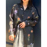 ブラック | フラワーシアーシャツ【WEB限定】 | MURUA