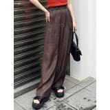 ブラウン | シアーワイドパンツ | MURUA