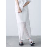 ホワイト | シースルーメッシュスカート | MURUA