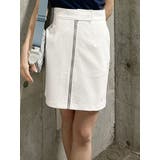 ホワイト | フロントジップミニスカート | MURUA