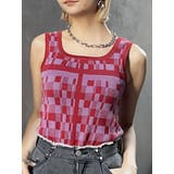 レッド | ジオメタンクトップ | MURUA