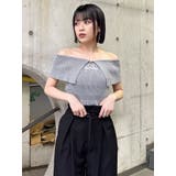 オフショルチャイナボタンニット | MURUA | 詳細画像21 