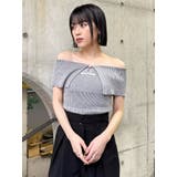 オフショルチャイナボタンニット | MURUA | 詳細画像22 