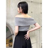 オフショルチャイナボタンニット | MURUA | 詳細画像23 