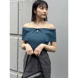 オフショルチャイナボタンニット | MURUA | 詳細画像26 