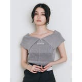 オフショルチャイナボタンニット | MURUA | 詳細画像8 