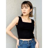 クロップトスクエアニットタンク | MURUA | 詳細画像2