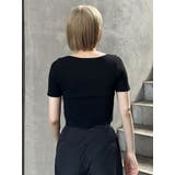 ホックデザインハーフスリーブニット | MURUA | 詳細画像11 