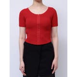 ホックデザインハーフスリーブニット | MURUA | 詳細画像18 