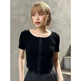 ホックデザインハーフスリーブニット | MURUA | 詳細画像2 