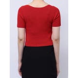 ホックデザインハーフスリーブニット | MURUA | 詳細画像20 