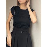 ブラック | ランダムシャーリングトップス | MURUA