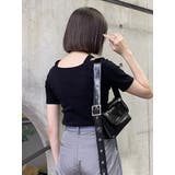 フロントホックレイヤードテレコトップス | MURUA | 詳細画像13