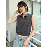 クロップトハーフジップスウェット | MURUA | 詳細画像33 