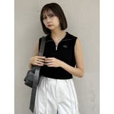 クロップトハーフジップスウェット | MURUA | 詳細画像35 