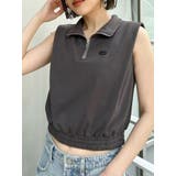 ダークグレー | クロップトハーフジップスウェット | MURUA