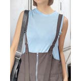 ブルー | セミシアーノースリカットトップス | MURUA