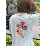ブルー | Beautiful flower Tシャツ【WEB限定】 | MURUA