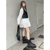 フェイクレザーベスト×シャツワンピースSET | MURUA | 詳細画像24