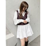 フェイクレザーベスト×シャツワンピースSET | MURUA | 詳細画像33