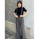 フェイクレザーベルトサスペンダーパンツ | MURUA | 詳細画像17 