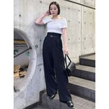 フェイクレザーベルトサスペンダーパンツ | MURUA | 詳細画像21 