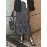 ウェーブチェックナロースカート | MURUA | 詳細画像1 
