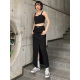 デニムフロントオープンロングスカート | MURUA | 詳細画像12 