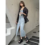 デニムフロントオープンロングスカート | MURUA | 詳細画像16 