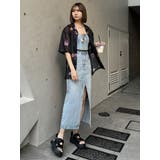 デニムフロントオープンロングスカート | MURUA | 詳細画像17 