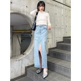 デニムフロントオープンロングスカート | MURUA | 詳細画像20 