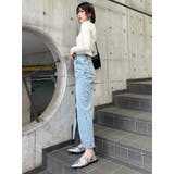 デニムフロントオープンロングスカート | MURUA | 詳細画像21 