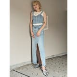 デニムフロントオープンロングスカート | MURUA | 詳細画像25 