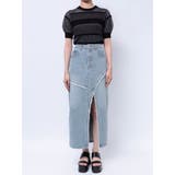 デニムフロントオープンロングスカート | MURUA | 詳細画像35 