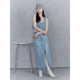 デニムフロントオープンロングスカート | MURUA | 詳細画像4 