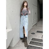 デニムフロントオープンロングスカート | MURUA | 詳細画像9 