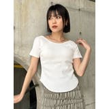 バックシャンリブカットソー | MURUA | 詳細画像12 