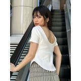 バックシャンリブカットソー | MURUA | 詳細画像2 