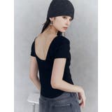 バックシャンリブカットソー | MURUA | 詳細画像4 