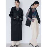 ブラック | ジレレイヤードトレンチコート【マルチウェイ】 | MURUA