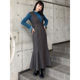 サイドベルトマーメイドジャンパースカート | MURUA | 詳細画像10